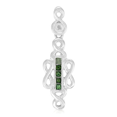 Pendentif en argent et Diamant fantaisie