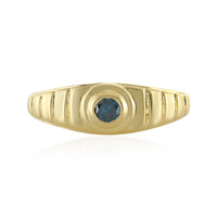 Bague en or et Diamant bleu I4