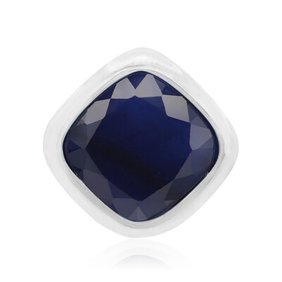 Pendentif en argent et Saphir bleu (MONOSONO COLLECTION)