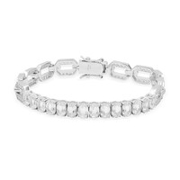Bracelet en argent et Topaze blanche