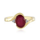 Bague en argent et Rubis de Madagascar