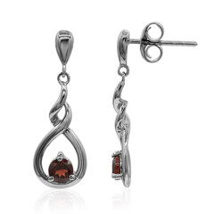 Boucles d'oreilles en argent et Grenat du Mozambique