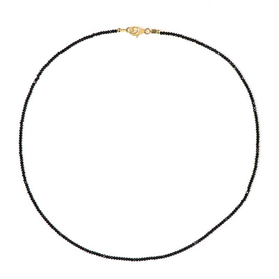 Collier en argent et Spinelle noir