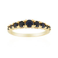 Bague en argent et Saphir noir