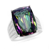 Bague en argent et Quartz mystique
