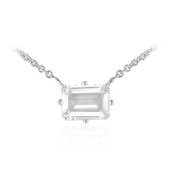 Collier en argent et Topaze blanche