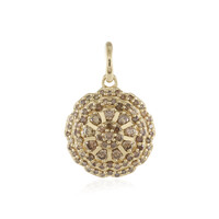 Pendentif en or et Diamant champagne I2 (de Melo)
