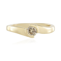 Bague en or et Diamant chocolat I2