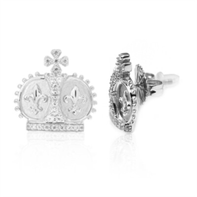 Boucles d'oreilles en argent et Zircon (Dallas Prince Designs)