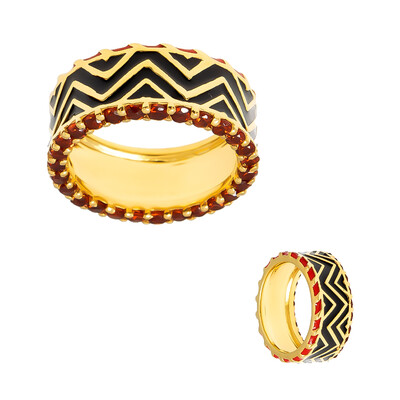 Bague en argent et Grenat du Mozambique