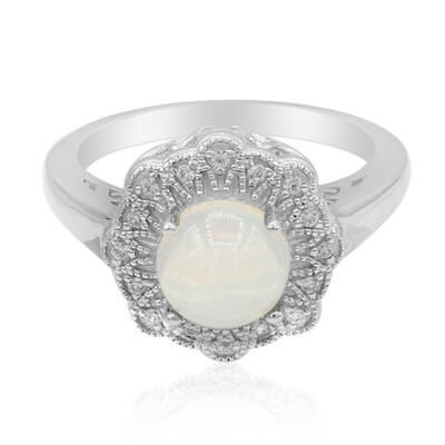 Bague en argent et Opale Welo