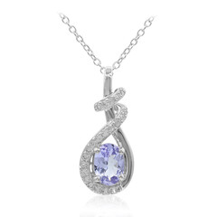 Collier en argent et Tanzanite