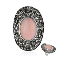 Bague en argent et Opale rose (Annette classic)