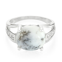Bague en argent et Agate dendritique