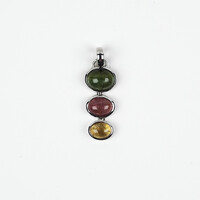 Pendentif en argent et Tourmaline