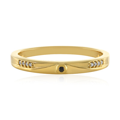 Bague en argent et Diamant noir