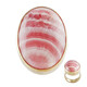 Bague en argent et Rhodochrosite (Bali Barong)