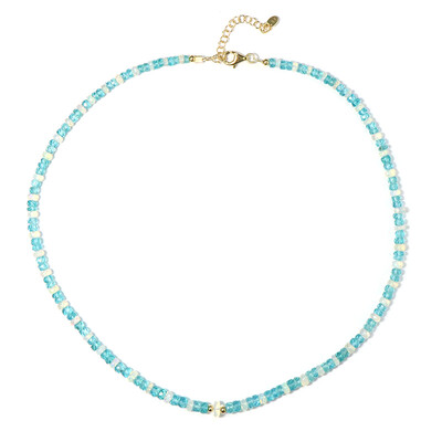 Collier en argent et Apatite bleue