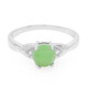 Bague pour homme en argent et Chrysoprase impériale