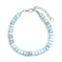 Bracelet en argent et Larimar