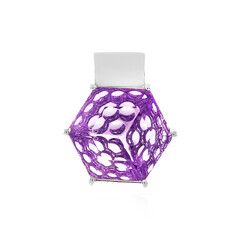 Pendentif en argent et Améthyste Rose de France