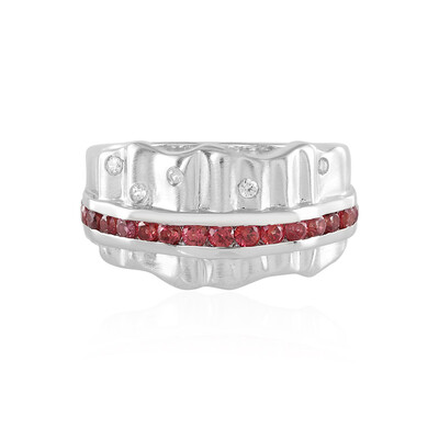 Bague en argent et Rubis de Tanzanie (de Melo)