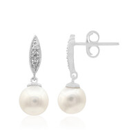 Boucles d'oreilles en argent et Perle de culture d'eau douce