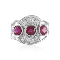 Bague en argent et Rubis de Madagascar (de Melo)
