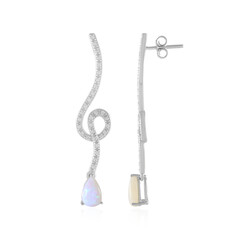 Boucles d'oreilles en argent et Opale d'Australie