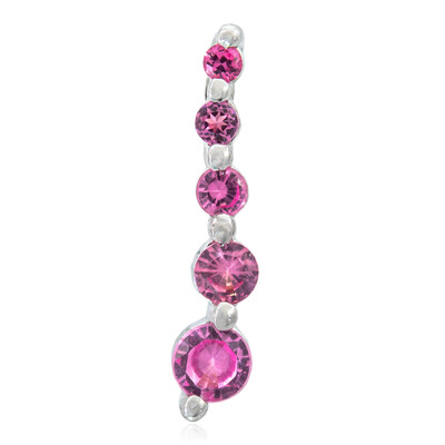 Pendentif en argent et Spinelle rose