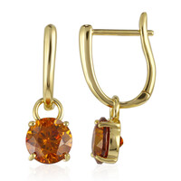 Boucles d'oreilles en or et Sphalérite d’Espagne
