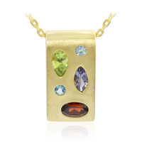 Collier en argent et Grenat du Mozambique