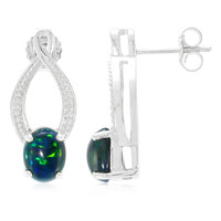 Boucles d'oreilles en argent et Opale Mezezo
