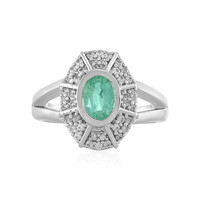 Bague en argent et Emeraude d'Ethiopie