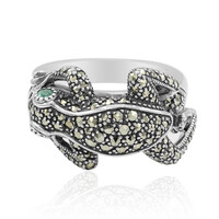 Bague en argent et Emeraude