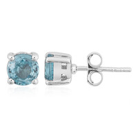 Boucles d'oreilles en argent et Zircon de Ratanakiri