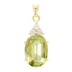Pendentif en or et Tourmaline cuprifère