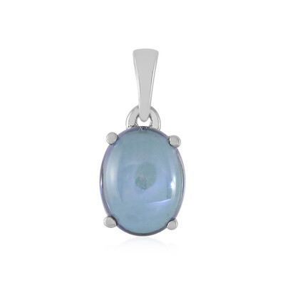 Pendentif en argent et Topaze bleu roi