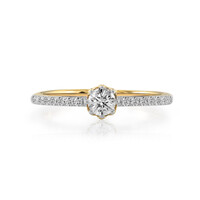Bague en or et Diamant IF (D)