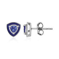 Boucles d'oreilles en argent et Tanzanite