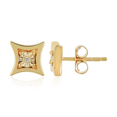 Boucles d'oreilles en argent et Diamant SI2 (H)