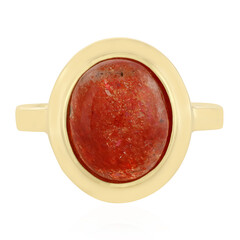 Bague en argent et Pierre du Soleil