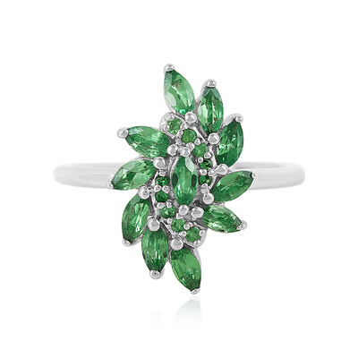 Bague en argent et Grenat Tsavorite