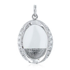 Pendentif en argent et Topaze blanche