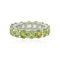 Bague en argent et Péridot
