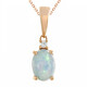 Collier en or et Opale Welo AAA