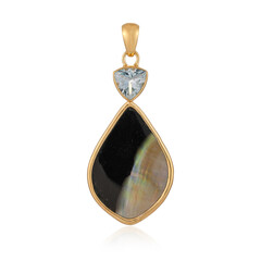 Pendentif en argent et Nacre (Bali Barong)