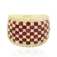 Bague en argent et Rubis