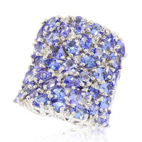 Bague en argent et Tanzanite (Dallas Prince Designs)