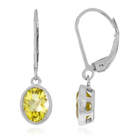 Boucles d'oreilles en argent et Quartz de l'Ouro Verde
